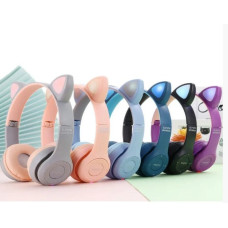 Навушники Bluetooth бездротові з котячими вушками Y-47