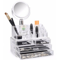 Органайзер для зберігання косметики з дзеркалом JN-870 Beauty box
