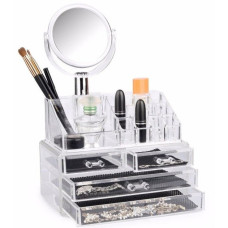 Органайзер для зберігання косметики з дзеркалом JN-870 Beauty box