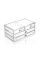 Органайзер для зберігання косметики з дзеркалом JN-870 Beauty box