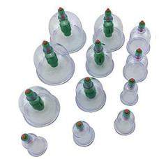 Антицелюлітні банки 12 шт pull out a vacuum apparatus KL з насосом