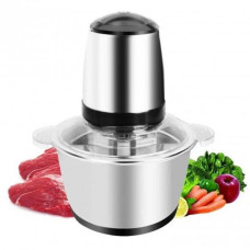 Блендер MIXER STAINLESS COOKING Блискавка метал подрібнювач для м'яса овочів і фруктів 2 л