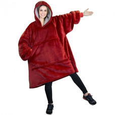 Плед толстовка двостороння халат з капюшоном і рукавами Blanket Huggle Hoodie