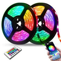 Комплект світлодіодна RGB Led стрічка 5 м 5050 з блоком та пультом керування