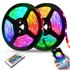 Комплект світлодіодна RGB Led стрічка 5 м 5050 з блоком та пультом керування