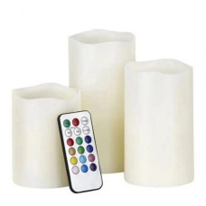 Світлодіодний Нічник Набір свічок LED світильник 3 свічки 12 кольорів Luma Candles Color Changing