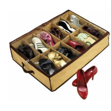 Органайзер для зберігання взуття на 12 пар Shoes Under взуттєва коробка