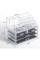 Акриловий органайзер для косметики Cosmetic Storage Box прозорий