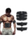 Пояс-міостимулятор EMS Trainer 3 в 1 для м'язів преса та рук Fitness Trainer чорний
