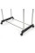 Подвійна телескопічна вішалка підлогова стійка Double Pole Clothes Horse чорна