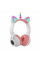 Навушники дитячі Ear STN-27 Cat LED Єдиноріг + котячі вушка з підсвіткою Bluetooth