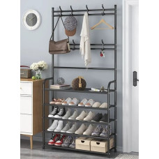 Вішалка для одягу New simple floor clothes rack size Black