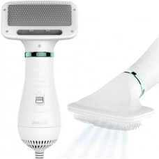 Фен щітка для вовни тварин Pet Grooming Dryer WN 10 2в1 біла