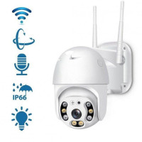 Вулична камера відеоспостереження PTZ WiFi Outdoor Camera ICSEE 5MP біла