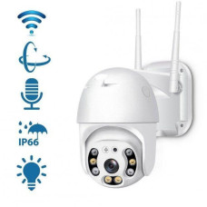 Вулична камера відеоспостереження PTZ WiFi Outdoor Camera ICSEE 5MP біла