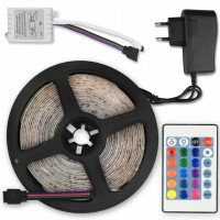 Умна світлодіодна стрічка з пультом smd 5050 RGB 5 м