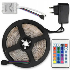 Умна світлодіодна стрічка з пультом smd 5050 RGB 5 м