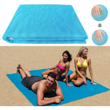 Пляжний килимок-покривало Beach Mat 200x150 см із захистом від піску Синя