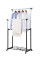 Стійка для одягу та взуття Double Pole Clothes Horse телескопічна вішалка