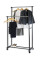 Стійка для одягу та взуття Double Pole Clothes Horse телескопічна вішалка