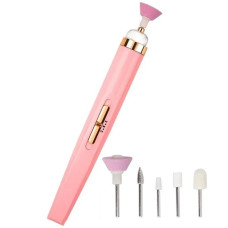 Портативний фрезер для манікюру та педикюру Flawless Salon Nails рожевий