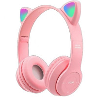 Дитячі бездротові Bluetooth навушники з підсвічуванням Y47 Cat Ear з вушками