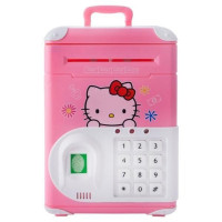Електронна скарбничка сейф з відбитком пальця та кодовим замком Carton Bank "Hello Kitty"