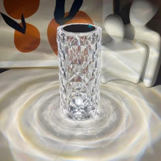 Світлодіодний нічник Crystal Rose Ambience у вигляді кришталевої вази, 16 кольорів RGB