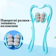Масажер для шиї Hexiang з ручним керуванням та 6 масажними кульками, полегшує втому та напругу