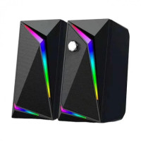 MUSIC DJ.M-110C, провідні комп'ютерні колонки з RGB підсвічуванням для настільного ПК