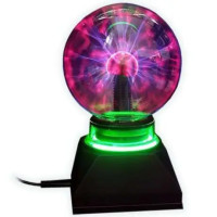 Плазмовий кухоль з Блискавками — Нічник Plasma Light Magic Flash Ball BIG 5 дюймів Настільна лампа!