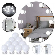LED-лампочки для підсвічування гримерного дзеркала VANITY MIRROR LIGHTS на липучках Освітлення для макіяжу 3 режими