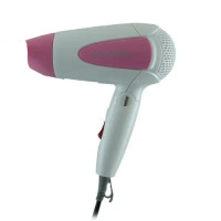 Дорожній фен Gemei GM-1756 Pink з потужністю 1200 Вт і складаною ручкою для зручності зберігання