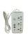 Мережевий подовжувач Power Socket J07 на 3 розетки та 4 USB порти