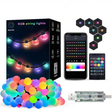 Гірлянда "Матова кулька" SFK-03, USB, Bluetooth, керування з телефону