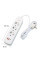 Мережевий фільтр AND-16-20 з 3 розетками, 2 USB та Type-C роз'ємами