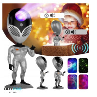 Проектор зоряного неба STAR PROJECTOR NIGHT LIGHT ALIENSUN, лампа з багатобарвним підсвічуванням