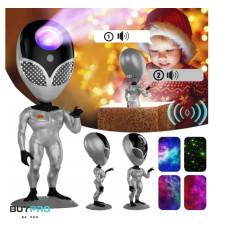 Проектор зоряного неба STAR PROJECTOR NIGHT LIGHT ALIENSUN, лампа з багатобарвним підсвічуванням