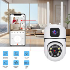 Поворотна вулична камера Dual Lens E10 Wi-Fi з двома об'єктивами