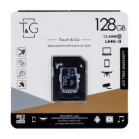 Карта пам'яті TG 128GB Micro SDXC, Class 10 UHS-3, чорна