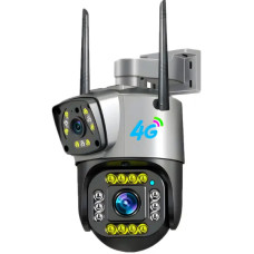 Камера відеоспостереження вулична SC03 V380pro, під'єднання через 4G/LAN дві лінзи