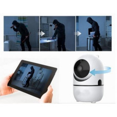 IP-камера відеоспостереження CAMERA Wifi QC011 Y7 — бездротова відеоняня з поворотом і нічним зніманням