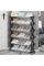 Складана полиця для взуття Shoe Rack, 6 секцій, до 12 пар чорна