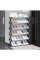 Складана полиця для взуття Shoe Rack, 6 секцій, до 12 пар чорна