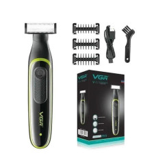 Акумуляторний тример VGR V-017 9572/ водонепроникний корпус, гострі ножі, компактний дизайн чорний