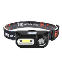Налобний ліхтар KX-1804A з USB-зарядкою, 3 режими, водонепроникний, сенсор руху