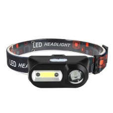 Налобний ліхтар KX-1804A з USB-зарядкою, 3 режими, водонепроникний, сенсор руху