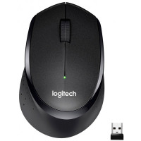 Бездротова миша M330 Silent Plus тиха та зручна для роботи та дому Чорна