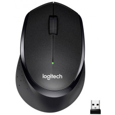 Бездротова миша M330 Silent Plus тиха та зручна для роботи та дому Чорна
