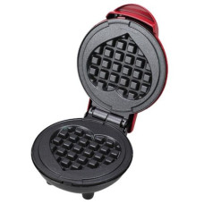 Міні вафельниця у формі серця Waffle Maker, електрична, з антипригарним покриттям, 350 Вт, для вафель